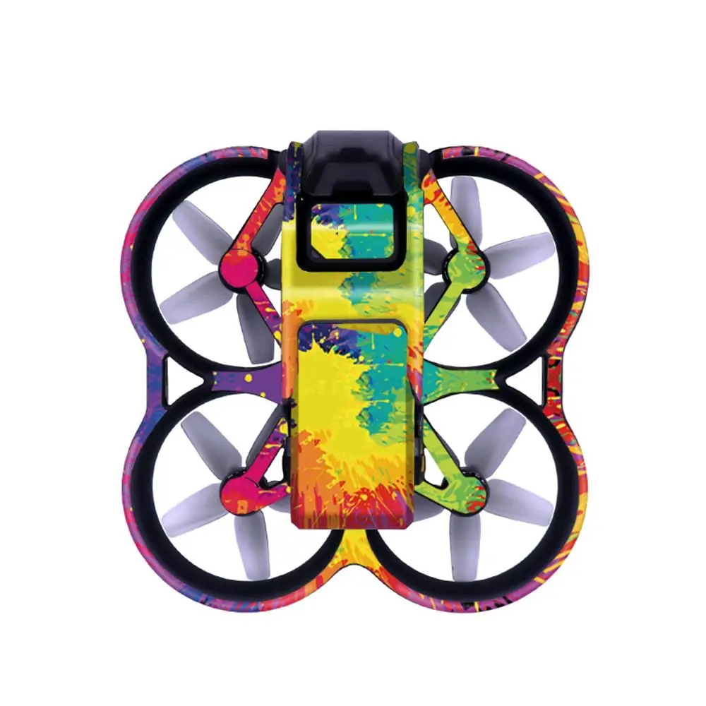PVC Colorful Stickers For DJI Avata Skin Full Body Sticker Scratch Resistant Waterproof Skins Drone Accessories
