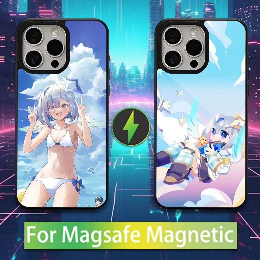 

Милый чехол для телефона A-Amane K-Kanata для iPhone 16,15,17,14,13,12,11, Pro, Max, Plus, Mini, Magsafe, магнитный чехол для беспроводной зарядки