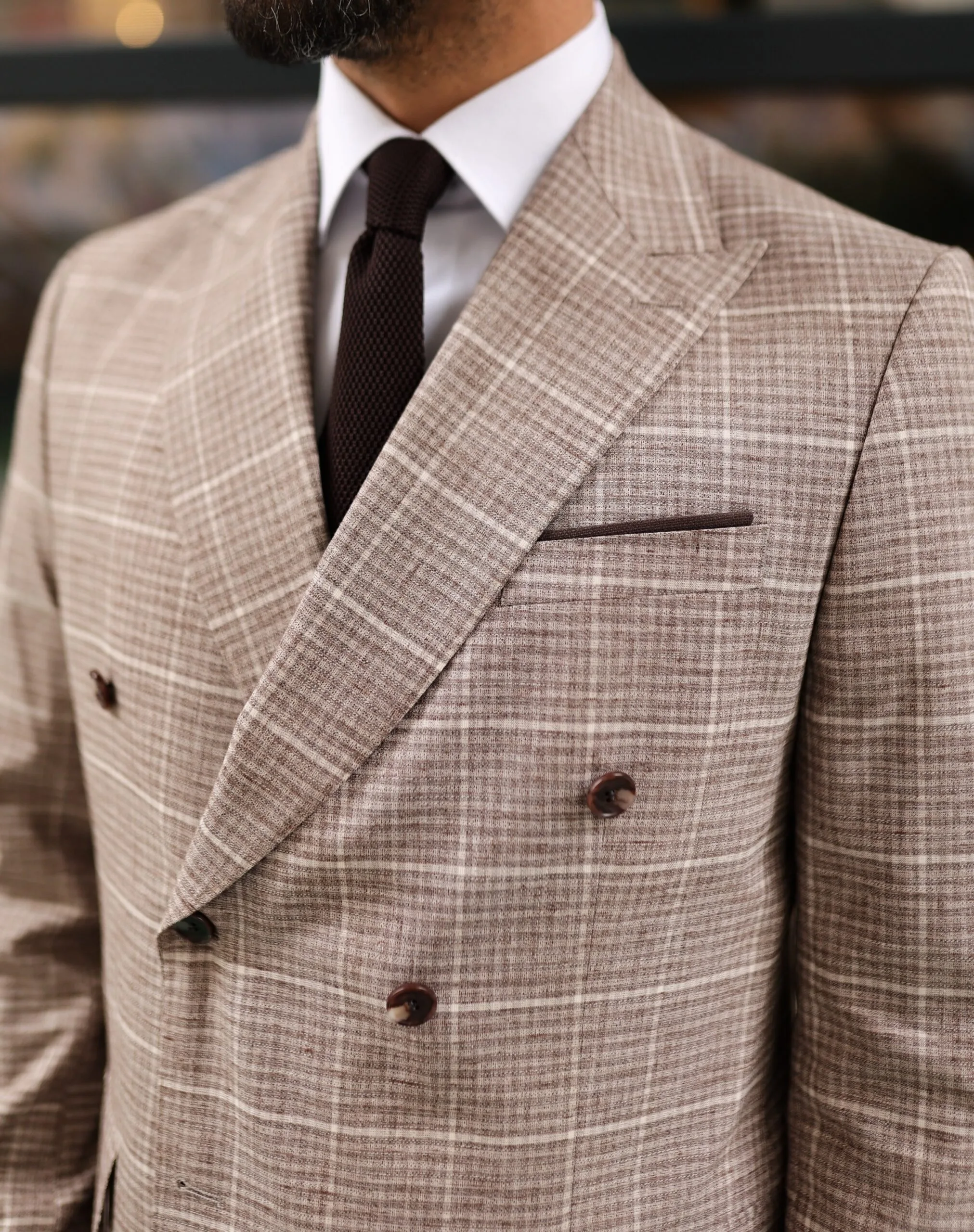 Freizeit-Gitter, 2-teilig, Jacke + Hose, modische Herrenanzüge, Smoking, Spleißen, kariert, Bräutigam-Kleidung, gekerbtes Revers, formeller Anzug, individuelle Größe