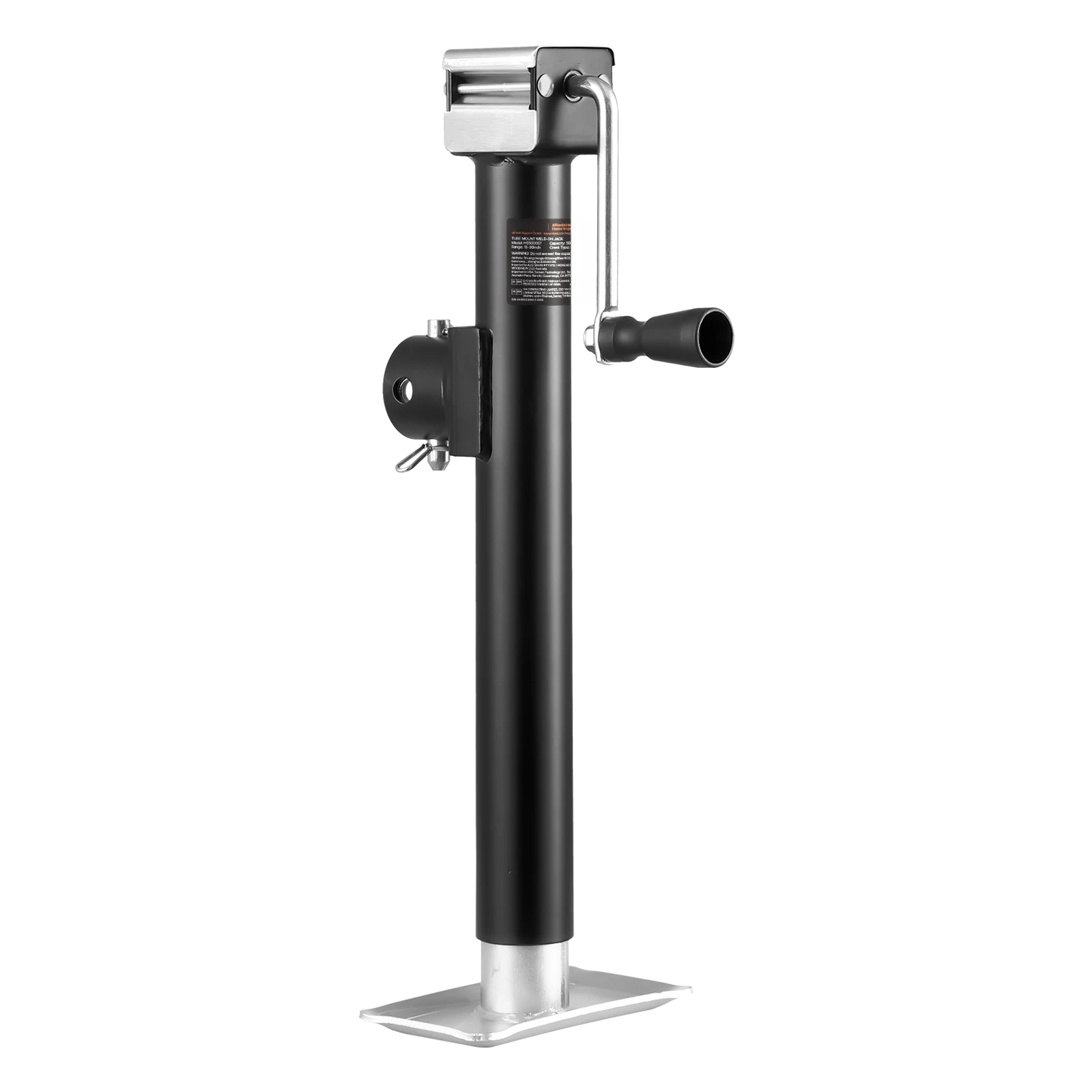 

SucceBuy Домкрат для прицепа 5000 фунтов Приварной поворотный домкрат для прицепа с креплением на трубу и вертикальным ходом 15 дюймов для прицепов для яхт на колесах