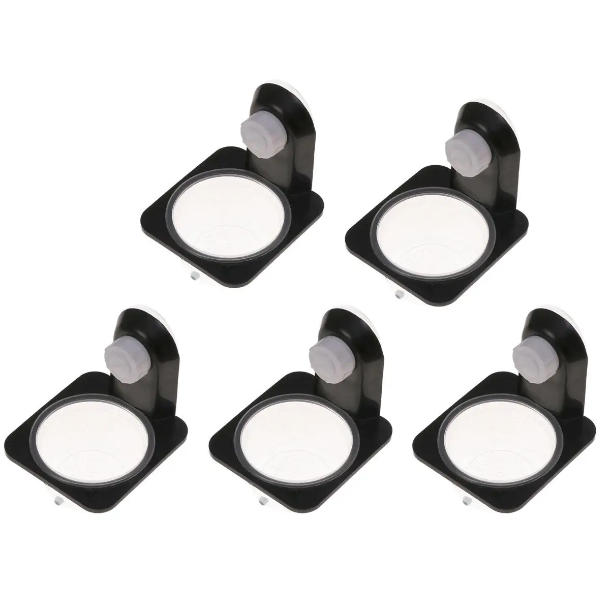 

5 Pcs Reptile Bowls Food Dish Durable Suction Cup Water Bowls Lizard Turtle Feeding Green Iguana Pet Supplies Plastic Safe Small