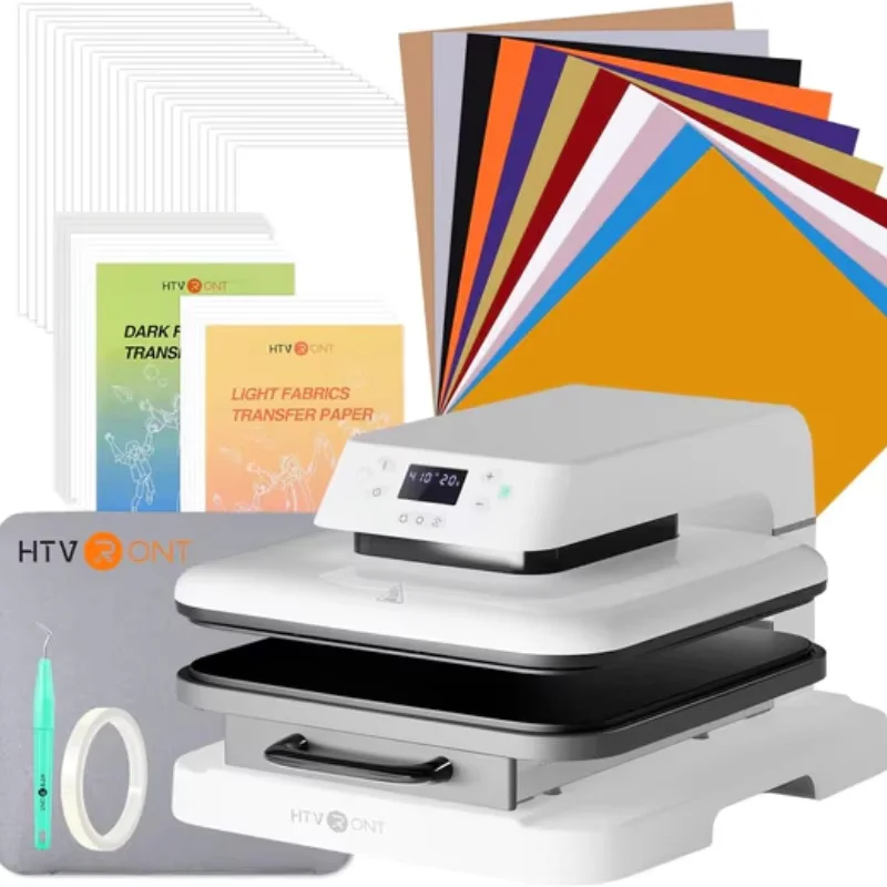 

HTVRONT Auto Heat Press Machine for T Shirts HTV, Sublimation- Heat Press 15x15 with Auto Release - Heats Up Fast & Heat Evenly