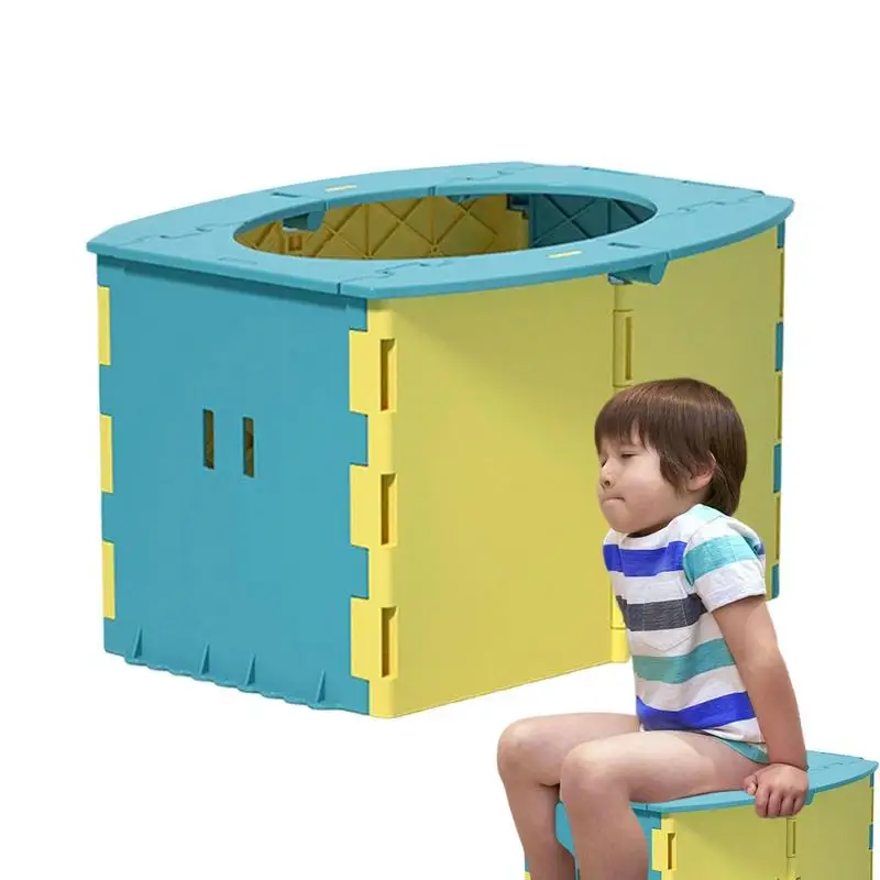 

Portable Kids Potty Toilet Camping Travel Baby Toilet Seat Foldable Toddlers Baby Potty Training Chair Seat For Indoor Outdoor