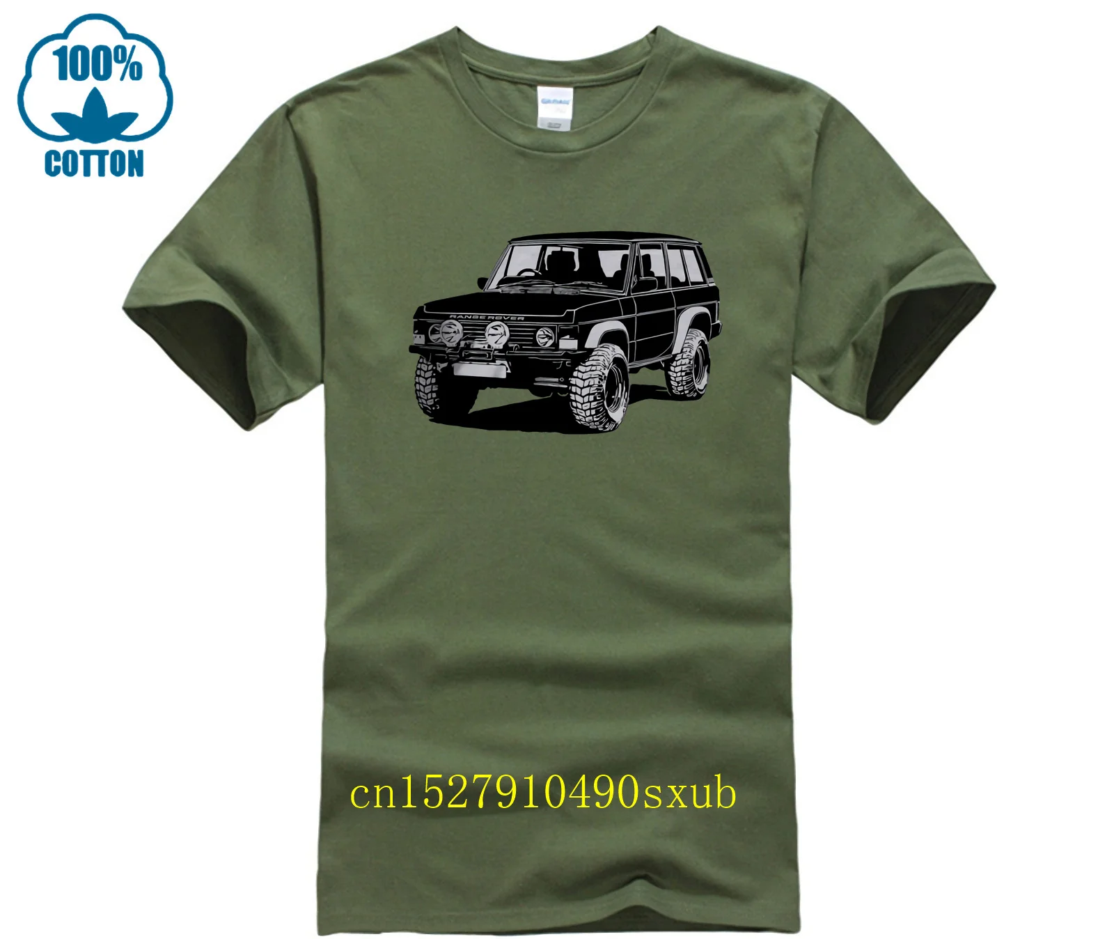 Land Rover Range Rover Off Road Classic t-shirt in morbido cotone a 3 porte Multi colori