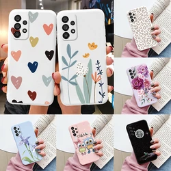 Funda blanda para teléfono Samsung Galaxy A53 5G, carcasa de TPU con flores bonitas y mariposas para Samsung A53 A 53 5G