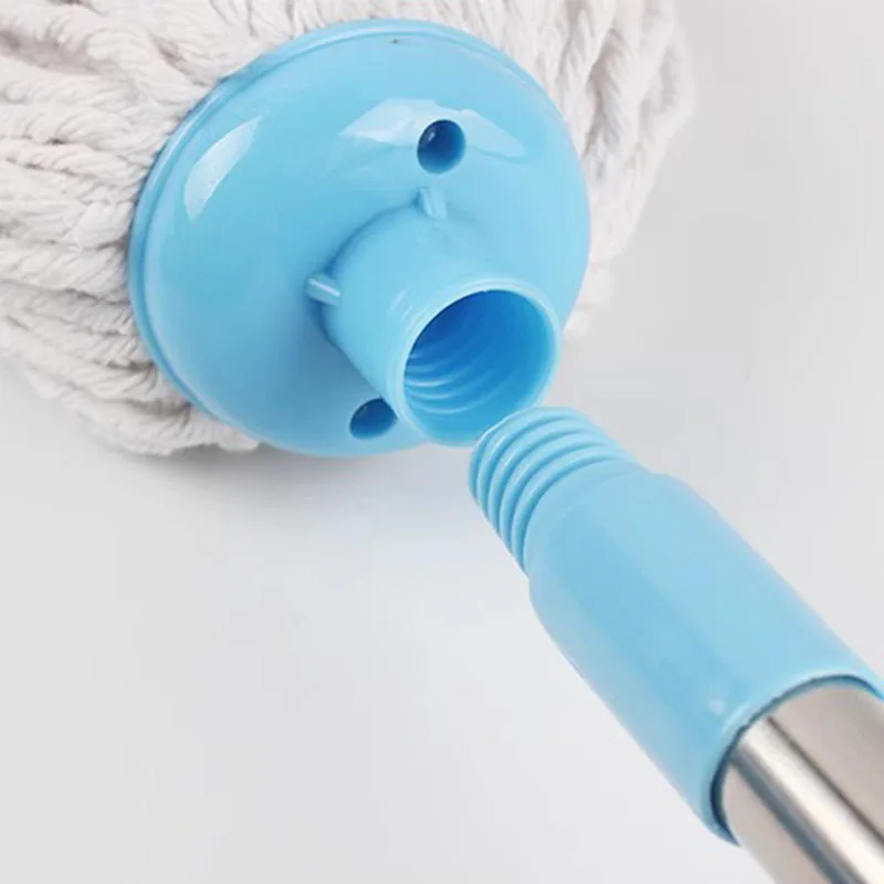 Cotton thread Mops Stainless steel Handle Manually Dehydration Mops Circular Household Cleaning mops floor cleaning tools