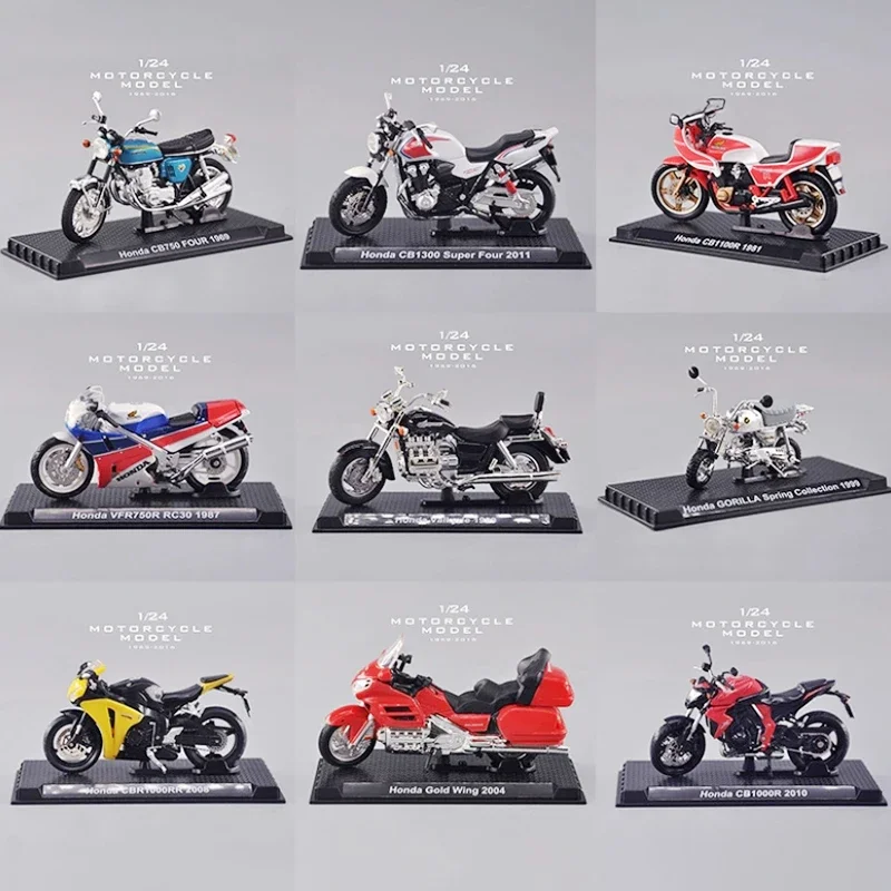 1/24 Scale For CB750 CB1300 CB1100r Goldwing Valkyrie VFR750R RC30 Gorilla Spring Motorcycle Motorbike Bike Model Toy