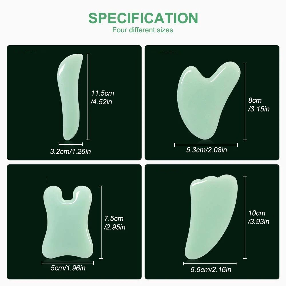 Naturstein Gua Sha Gesichts werkzeug, Guasha Board für Spa Akupunktur Therapie Trigger punkt Behandlung, Gua Sha Scrap ing Massage-Tool