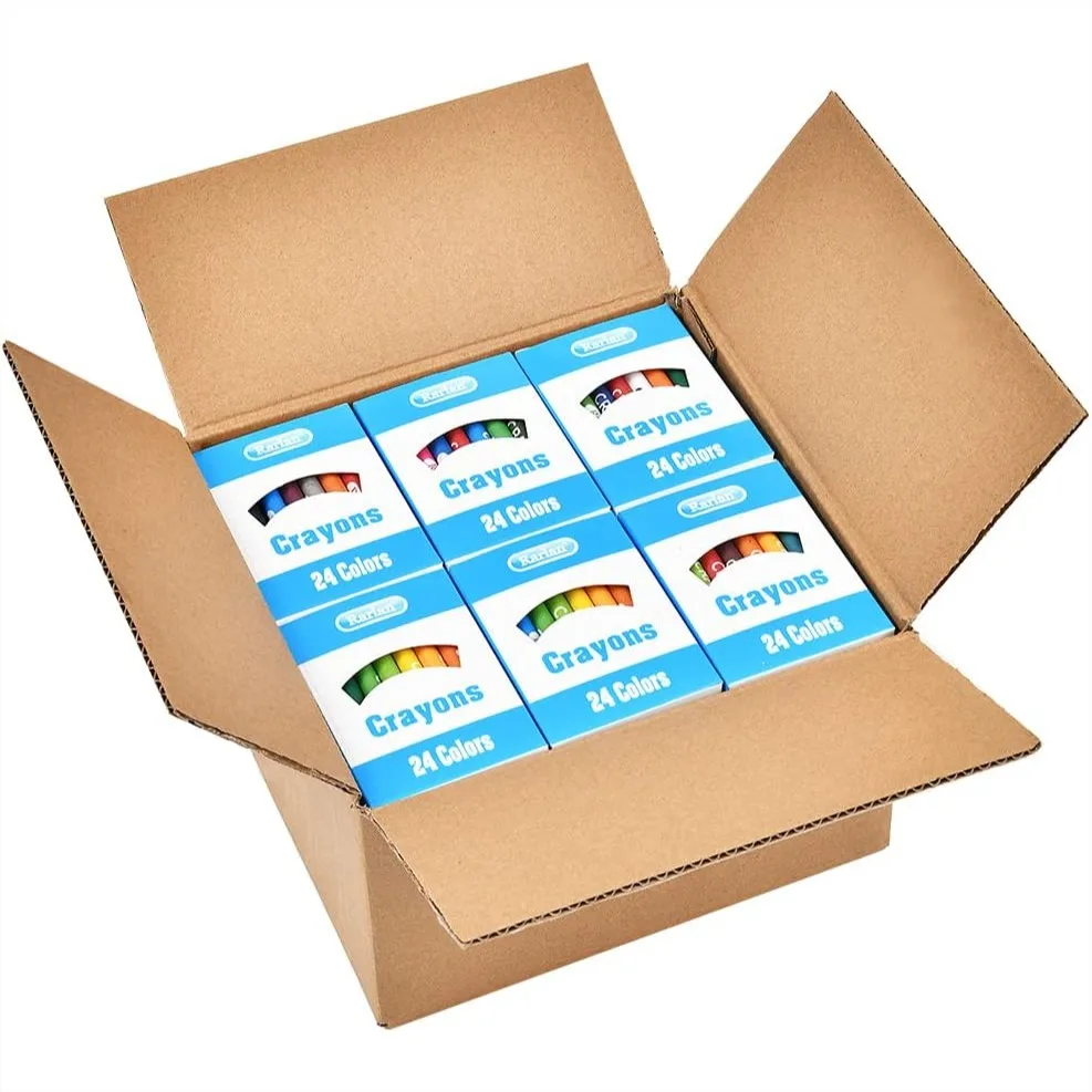 

Crayons Bulk 720 Count, 30 Packs with 24 Assorted Colors for Classroom Supplies and Kids Art Projects