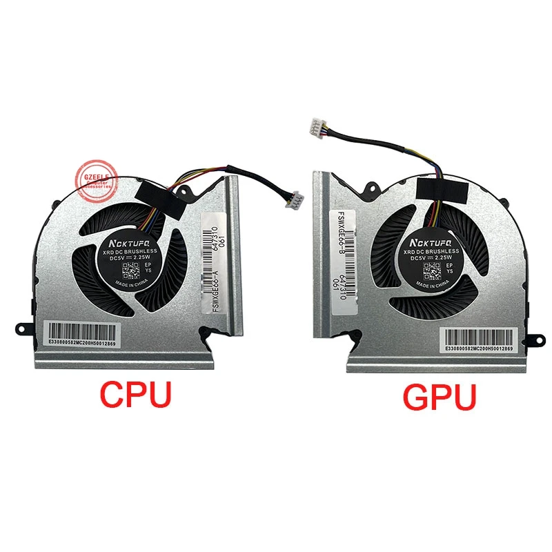 

Laptop Cpu Gpu Cooling Fan For MSI GE66 GP66 GL66 MS-1541 1542 N453 N454