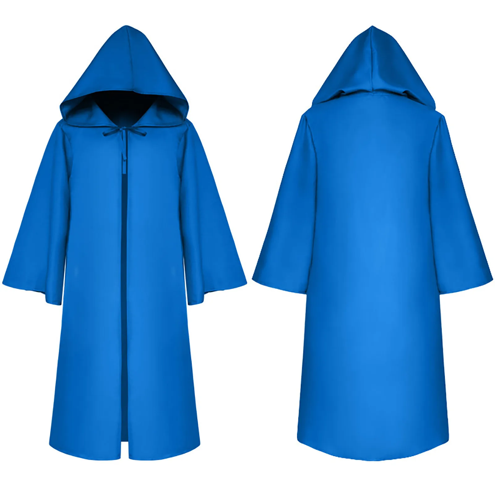 Disfraz de Halloween con capucha, capa, manto, vestido, mago, sacerdote, fraile, traje, Cosplay, bata de monje Medieval, capa, Disfraz para Mujer