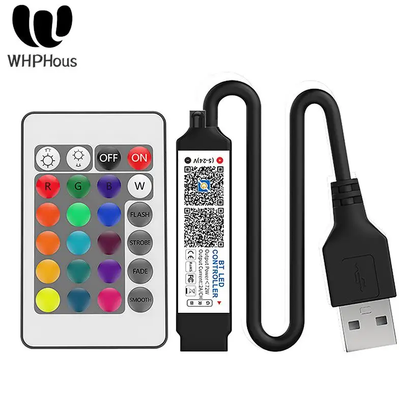 Innovative Mini Bluetooth Compatible Controller LED Light Strip Time Switch Multiple Music Mode For RGB Smart APP Control