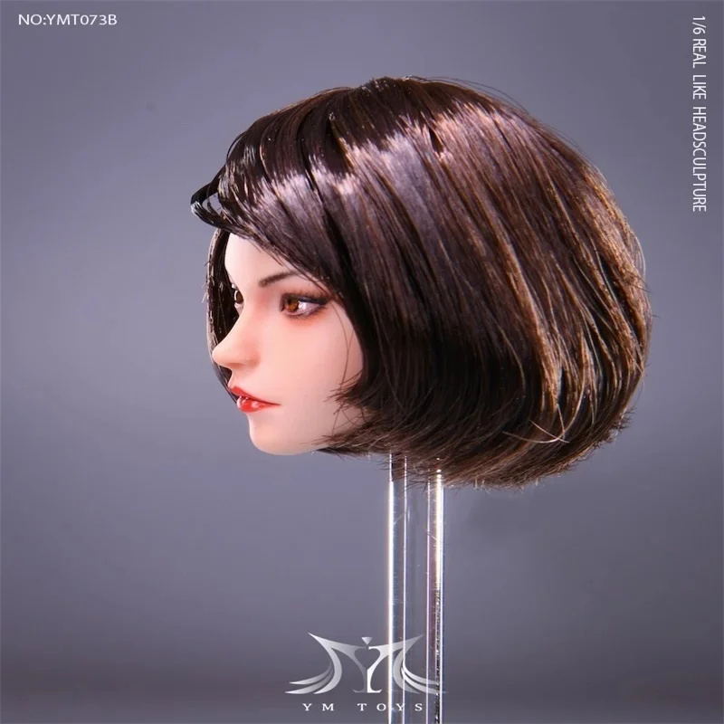 YMTOYS YMT073 1/6 Female Soldier Exquisite Makeup Meier Head Carving Model Accessories For 12'' Action Figure Body In Stock