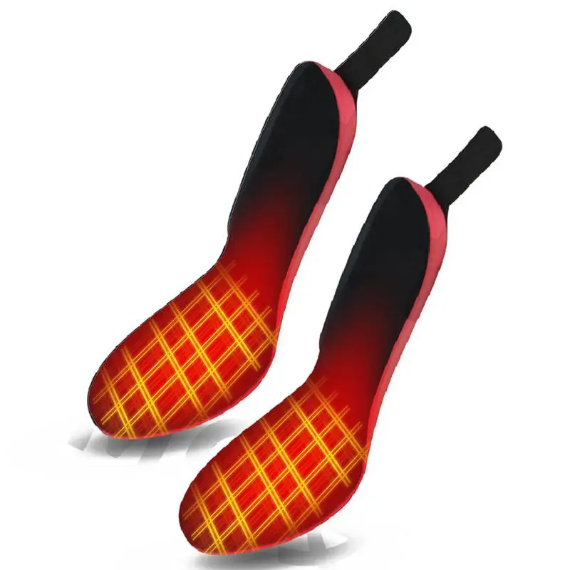 Semelles de chaussures métropolitaines USB, chauffe-pieds, coussretours thermique, polymères chauffants électriques, chaussettes thermiques