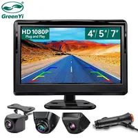 GreenYi 4,3/5/7 pulgadas AHD IPS Monitor 1080P visión nocturna cámara de visión trasera del coche 170 °   Cámara de marcha atrás Visión nocturna impermeable