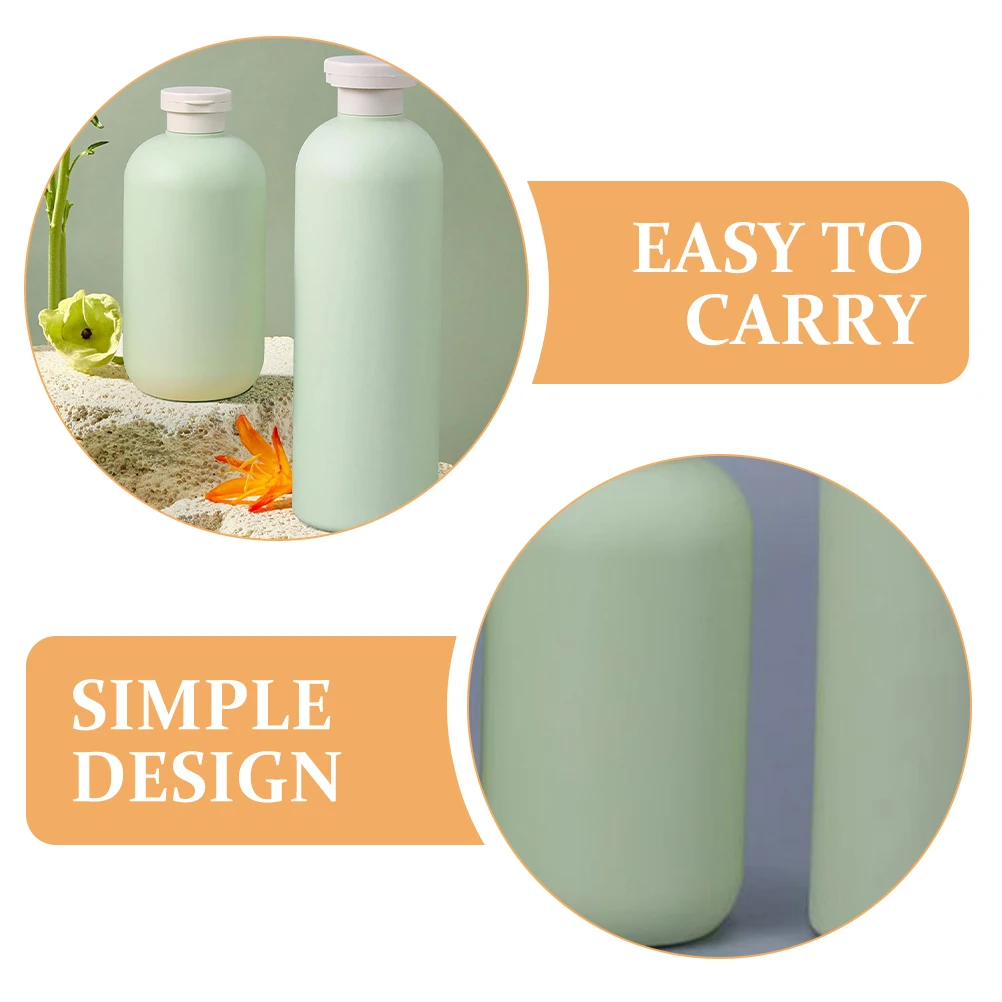 

4pcs Avocado Shower Gel Bottles Shampoo Travel Small Toiletries Conditioner Dispenser Empty Containers Portable Reusable