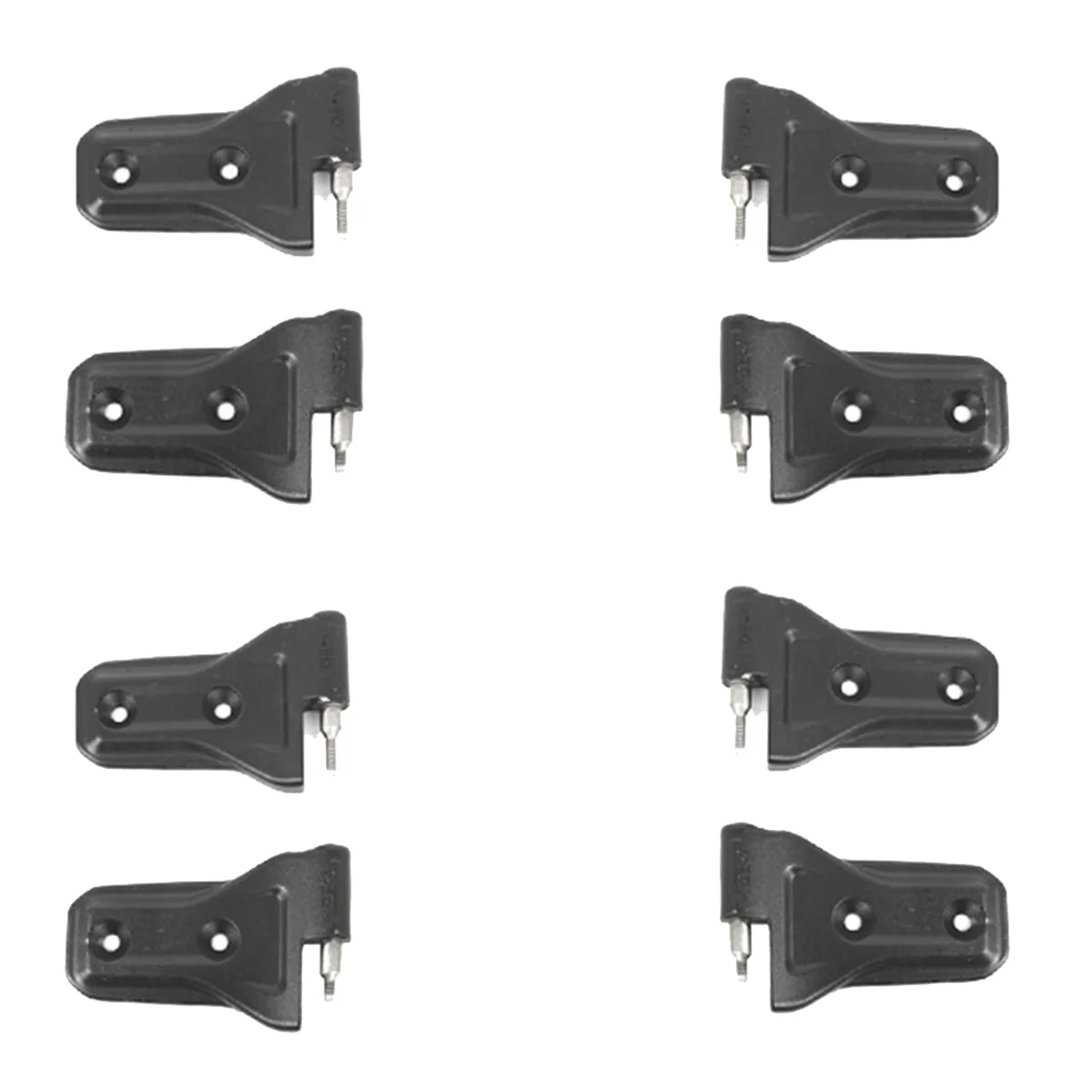 1Set/8Pcs Car Door Hinge Kit for Jeep Wrangler JL 4DR 2018+ Body Hinges Cover Trim Long Top and Short Bottom