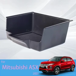 For Mitsubishi ASX 2023 Car Armrest Storage Box Center Console Organize Tray Storage Box Central Tidying Interior Accessories