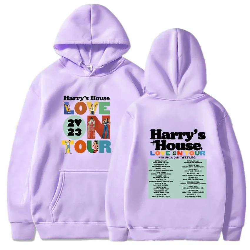 Harrys House Love on Tour Hoody Men\'s Vintage Sweatshirt Lovely Aesthetic Hoodie Retro Comic Graphic Clothes Unisex Pullovers