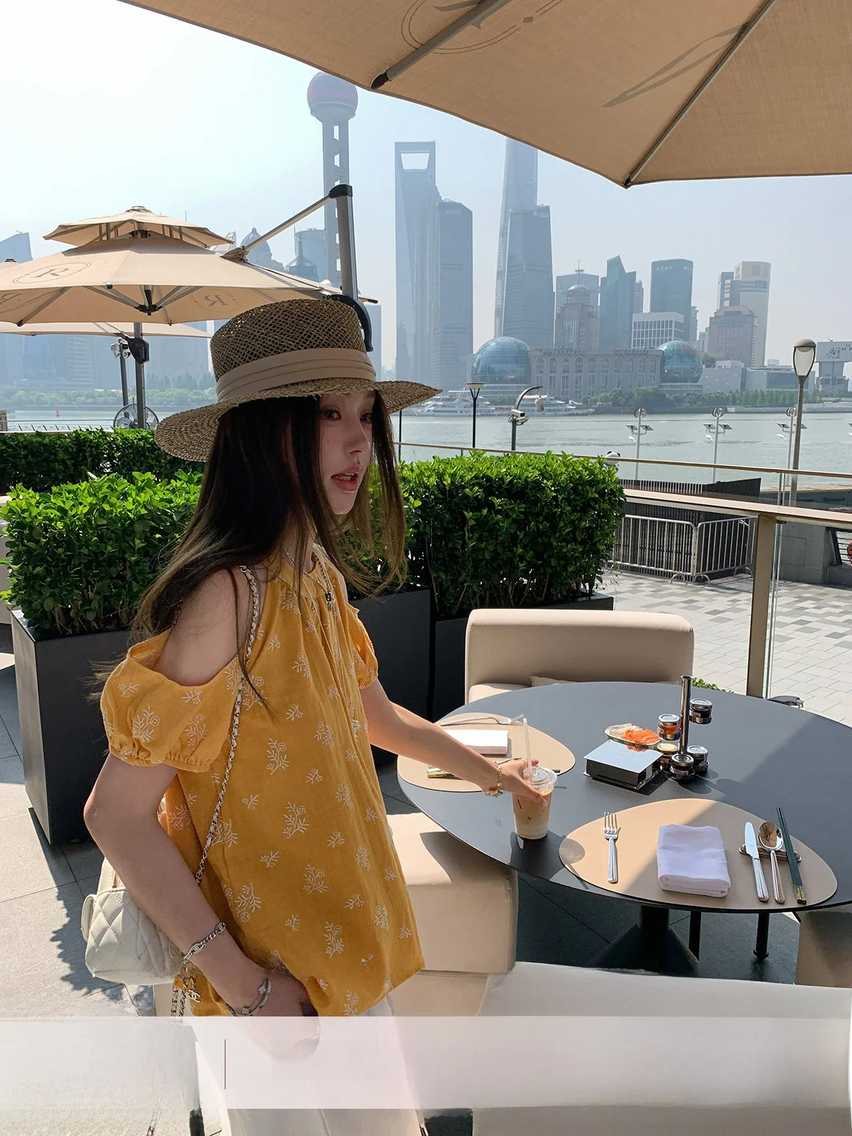 

Желтый вышитый топ А-силуэта для женщин, свободный крой, с открытыми плечами, летний, модный, повседневный, из хлопка