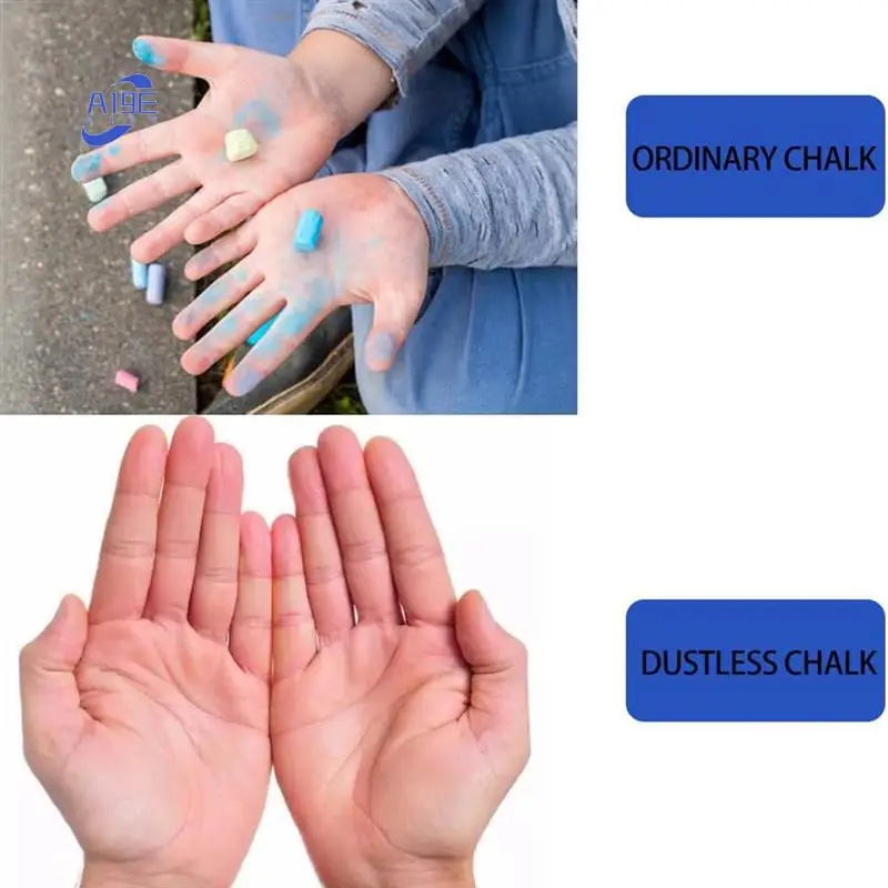 

A19E-12PCS Colored Chalk With Holder The Best Art Tool For Blackboard Kids Children Drawing Writing For Teachers Students