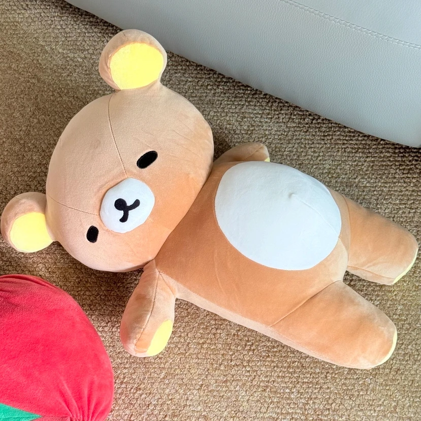 

55 см Kawaii Lazy Fat Rilakkuma плюшевые игрушки с героями мультфильмов, аниме, медведь, плюшевая игрушка, подушка, диван-кровать, домашний декор, рождественские подарки для девочек