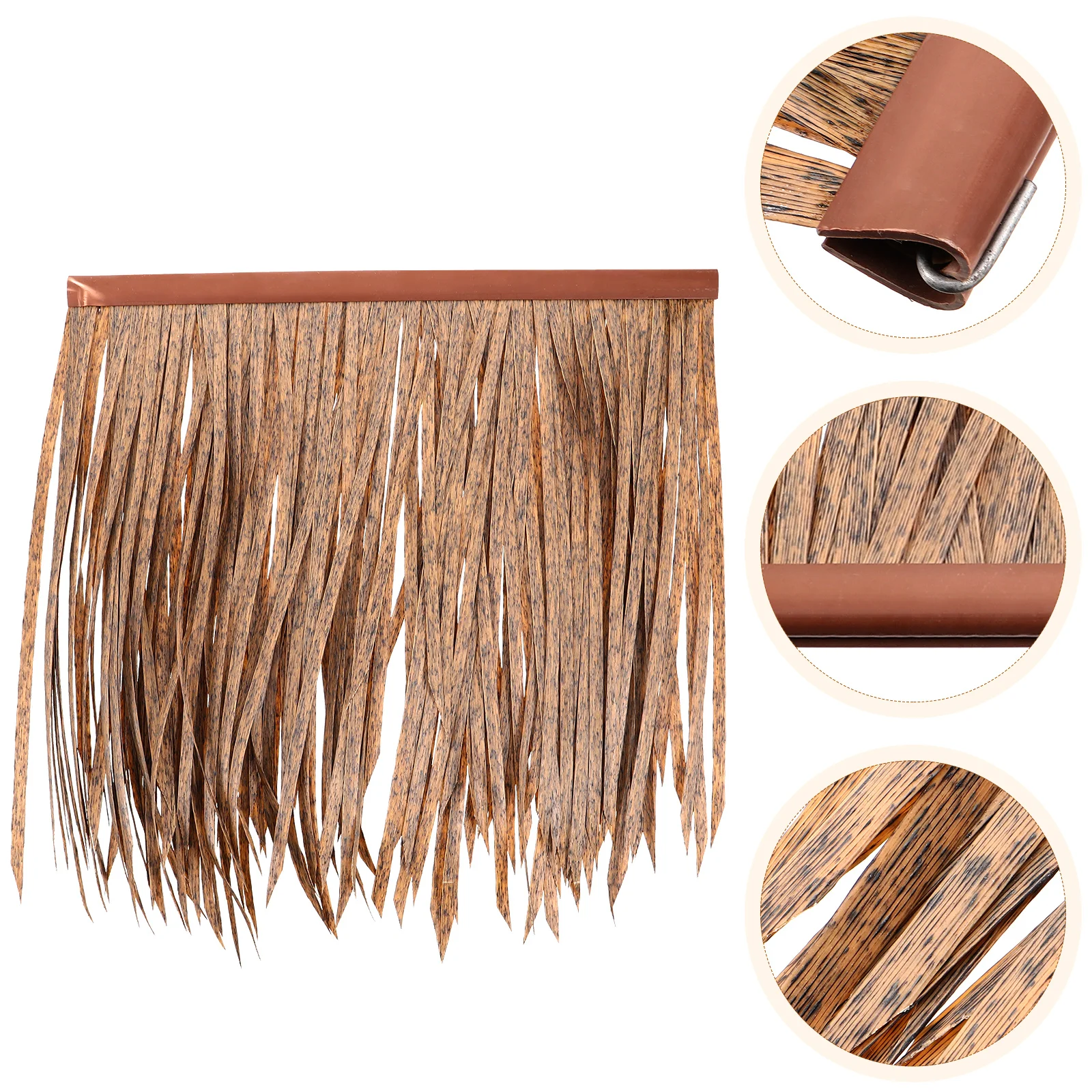 

Realistic Artificial Garden Hut Roofing Lifelike Straw Panel Simulation Thatch For Diy Landscaping Shade Patio Roof Ornament