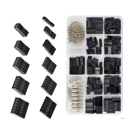 620pcs Dupont Connector 2.54mm, Dupont Cable Jumper Wire Pin Header Housing Kit, Male Crimp Pins+Female Pin Terminal Connector