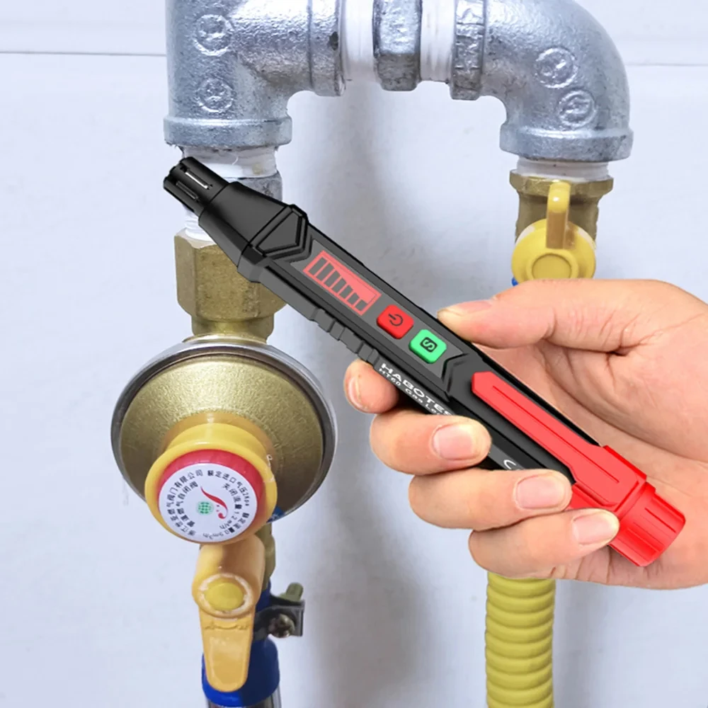 Pen Type Gas Leak Detector High-precision Portable Gas Sniffer to Locate Gas Leak of Combustible Gas with Audible & Visual Alarm