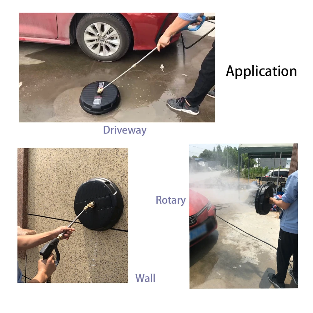 Wytrzymały środek do czyszczenia powierzchni o wymiarach 15 cali i mocy 3600 PSI 360 ° Obrotowy środek do czyszczenia powierzchni patio z myjką