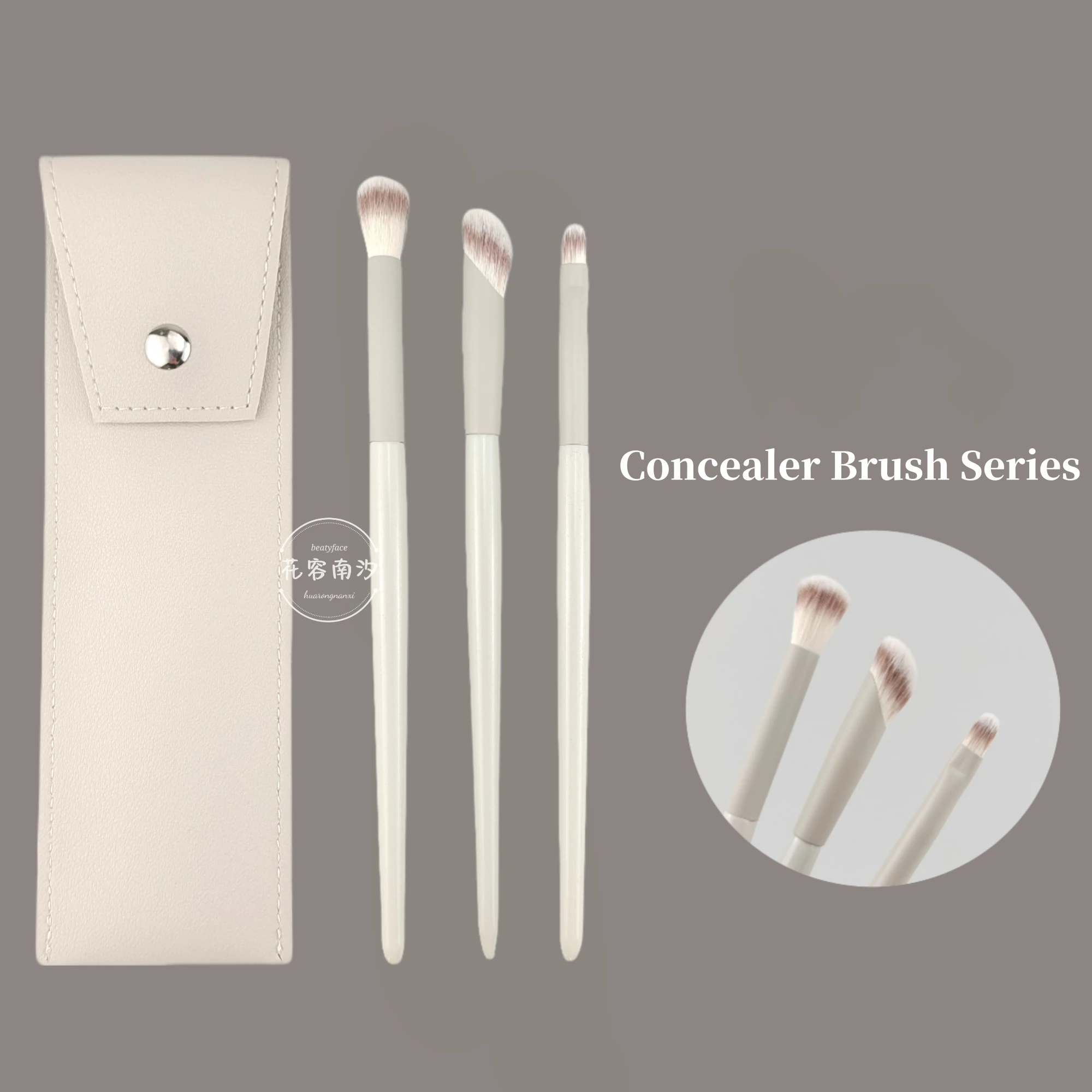 Finger  Concealer Brush Tongue Shape Flat Head Brush Acne Marks Tear Gaps Decrease Lines Dark Eye Circles No Brush Marks