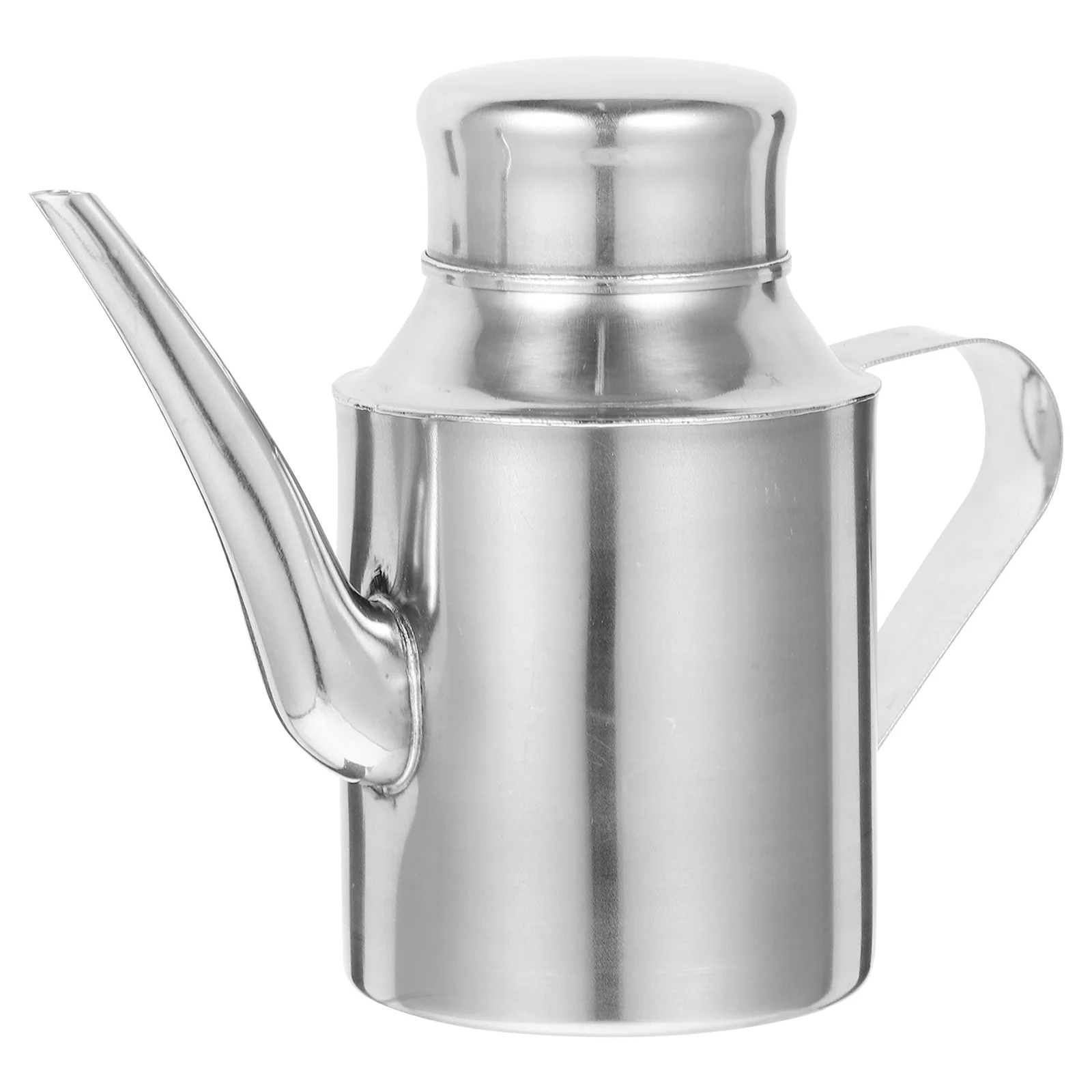 

1pc Stainless Steel Oil Pot Leakproof Seasoning Dispenser For Oil Vinegar Soy Sauce Storage Kitchen Supplies Cooking Bottle