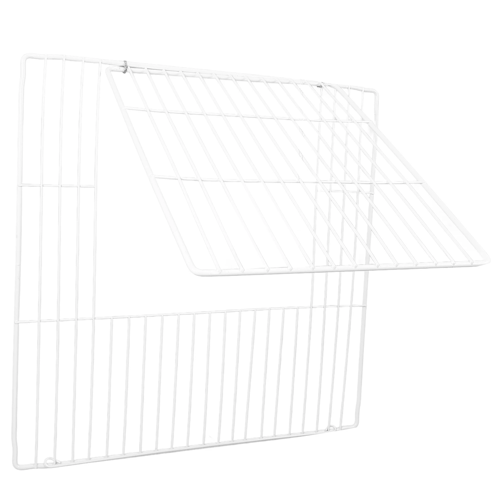 

Pet Cage Dog Fence Door Thickened Metal White DIY Crate Small Size Playpen Wire Mesh Panel Rabbit House