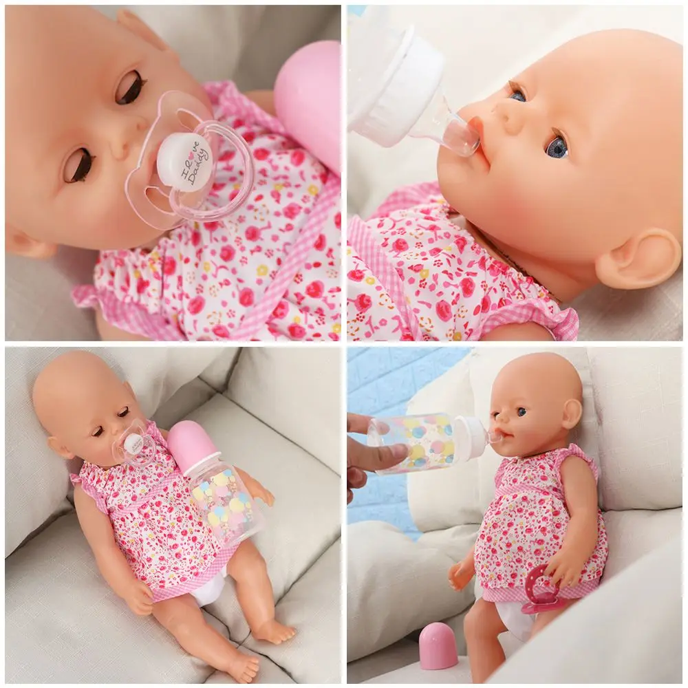 Cute Baby Doll Magnet Pacifier Simulation Nursing Bottle Dummy Pacifie New Reborn Baby Dolls Supplies Dummy Nipples DIY Kids Toy