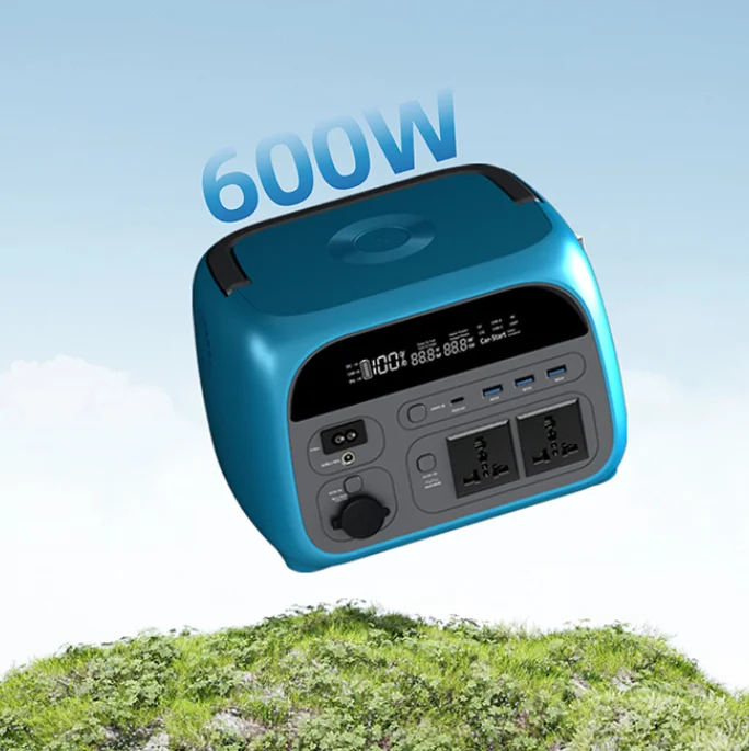 Outdoor power station 600W wireless fast charge solar energy storage 600W mini ups emergency camping mobile power supply