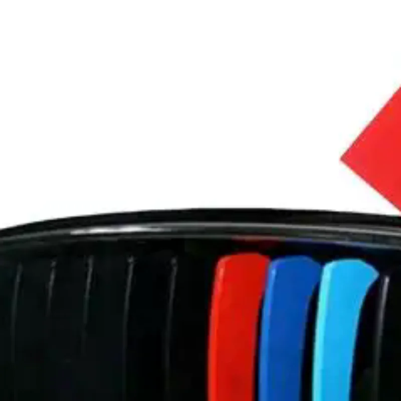 1/3/5 Sets Personalized Car Decoration PVC M Stripe Color Grill Sticker For 1 3 5 X1 X3 X5 Series Auto Accessories Trim