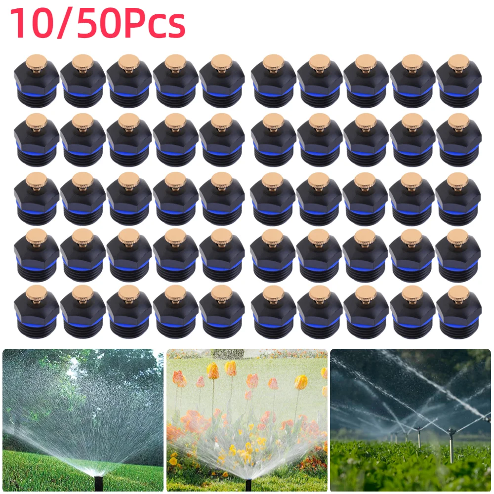 10/50Pcs 1/2 inch DN15 Thread Garden Sprinklers Plastic Lawn Watering Sprinkler Head Irrigation Agriculture Sprayers Nozzles