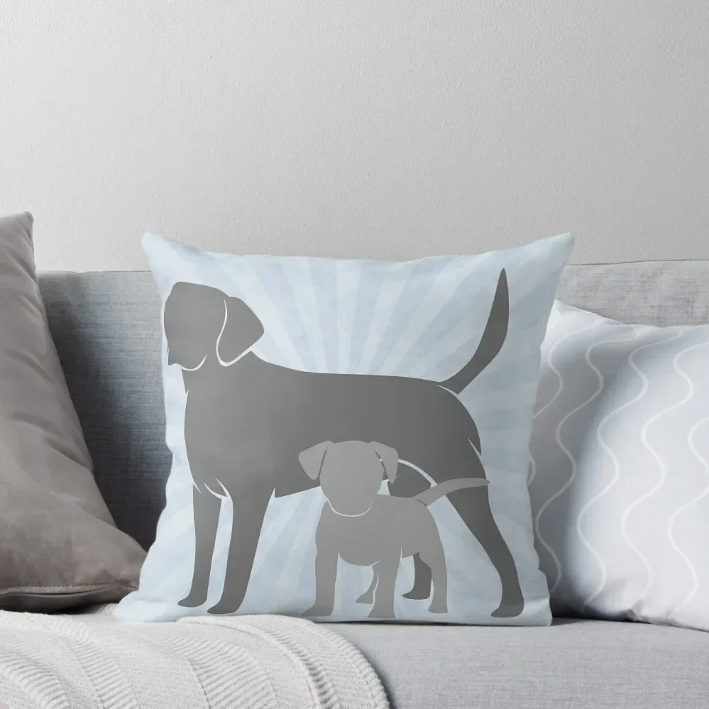 

Silver Lab Puppies National Dog Mom Day Throw Pillow Pillowcases Cushion Covers Sofa luxury throw pillow covers pillow