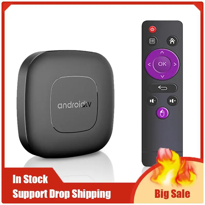 Mejores OFERTAS Android 13 Smart TV Box Allwinner H313 Dual 2,4G + 5G Bluetooth 5,0 8K UHD Stream Media Player con Control remoto 2G + 16