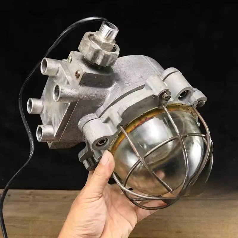 

Marine explosion-proof lamp old-fashioned aluminum lamp mining lamp industrial wind heavy metal style decorative aluminum