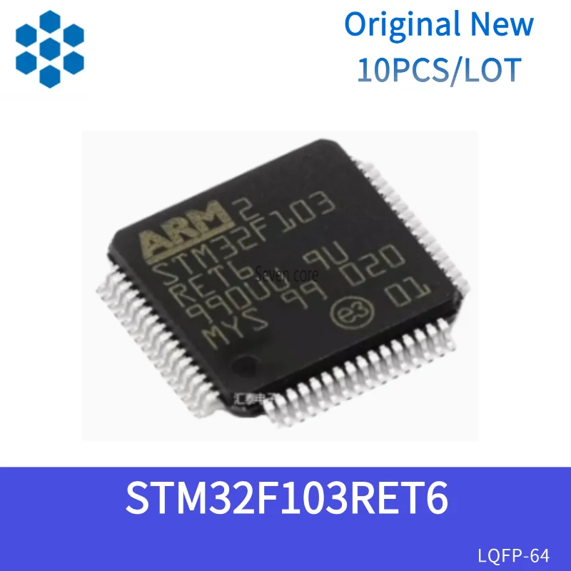 

Оригинальный новый 10 шт./лот STM32F103RET6 LQFP-64 ARM Cortex-M3 32-битный микроконтроллер MCU