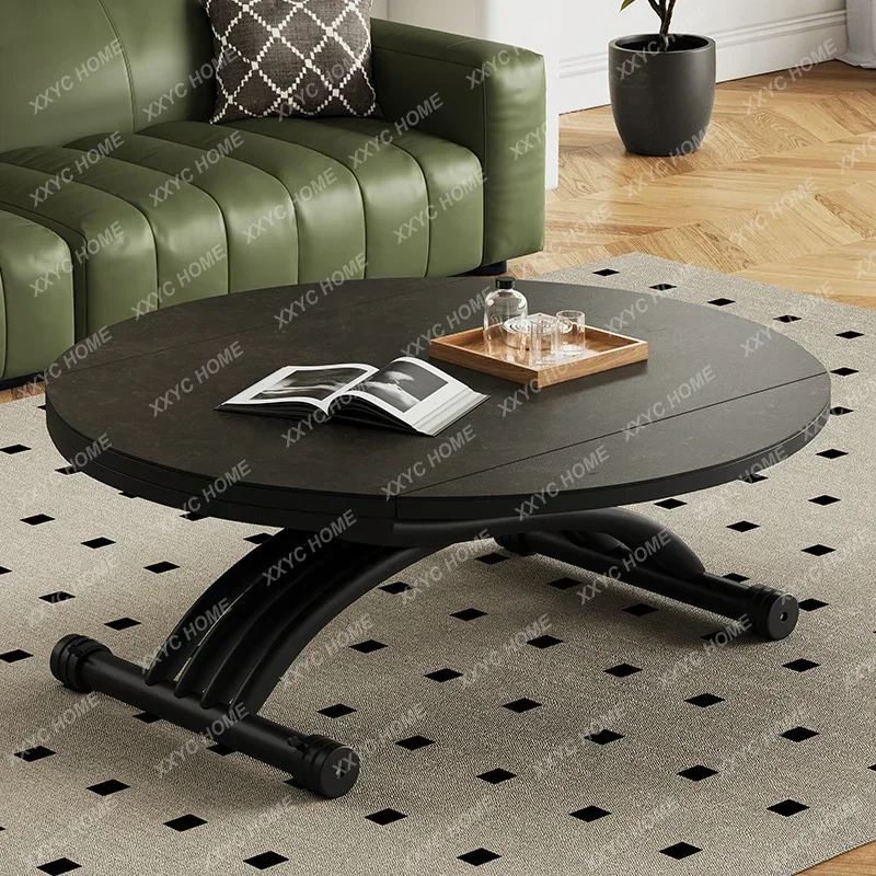 

Multifunctional small lifting coffee dining table folding dual-purpose integrated living room multifunctional apartment table