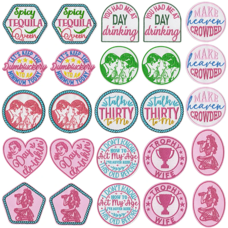 

10 pcs/lot Wholesale Cartoon Embroidery Patch Iron On Patches For Clothing Thermoadhesiv Patches On Clothes DIY Sewing Badges