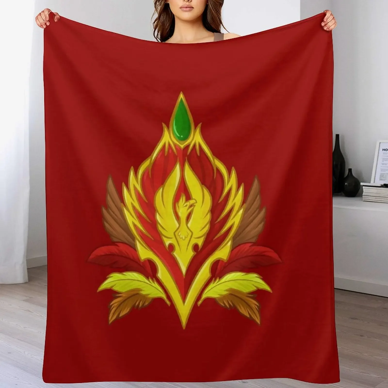 

Blood Elf Crest Throw Blanket decorative Sofa Decoratives Weighted Blankets