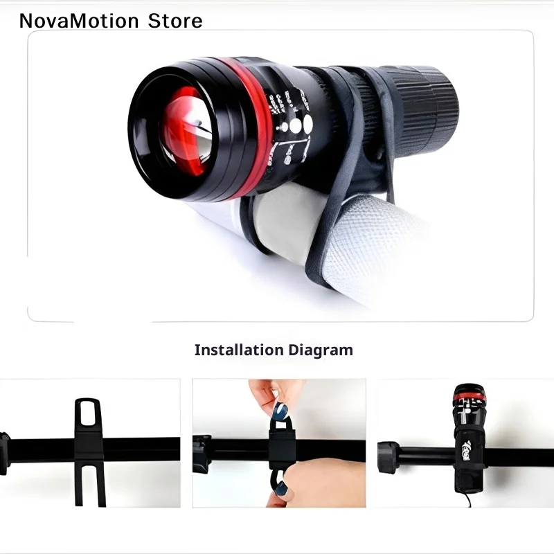 [NM]Mountain Road Bike Torch Silicone Strap Stroller Fan Elastic Bandage Bike Accessories[NM]