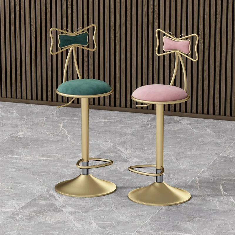 Barstool Swivel Waiting Semi-bar Nordic Bar Chairs Bar Designer Puff Bar Chairs High Stools Kitchen Taburete Alto Design Chair