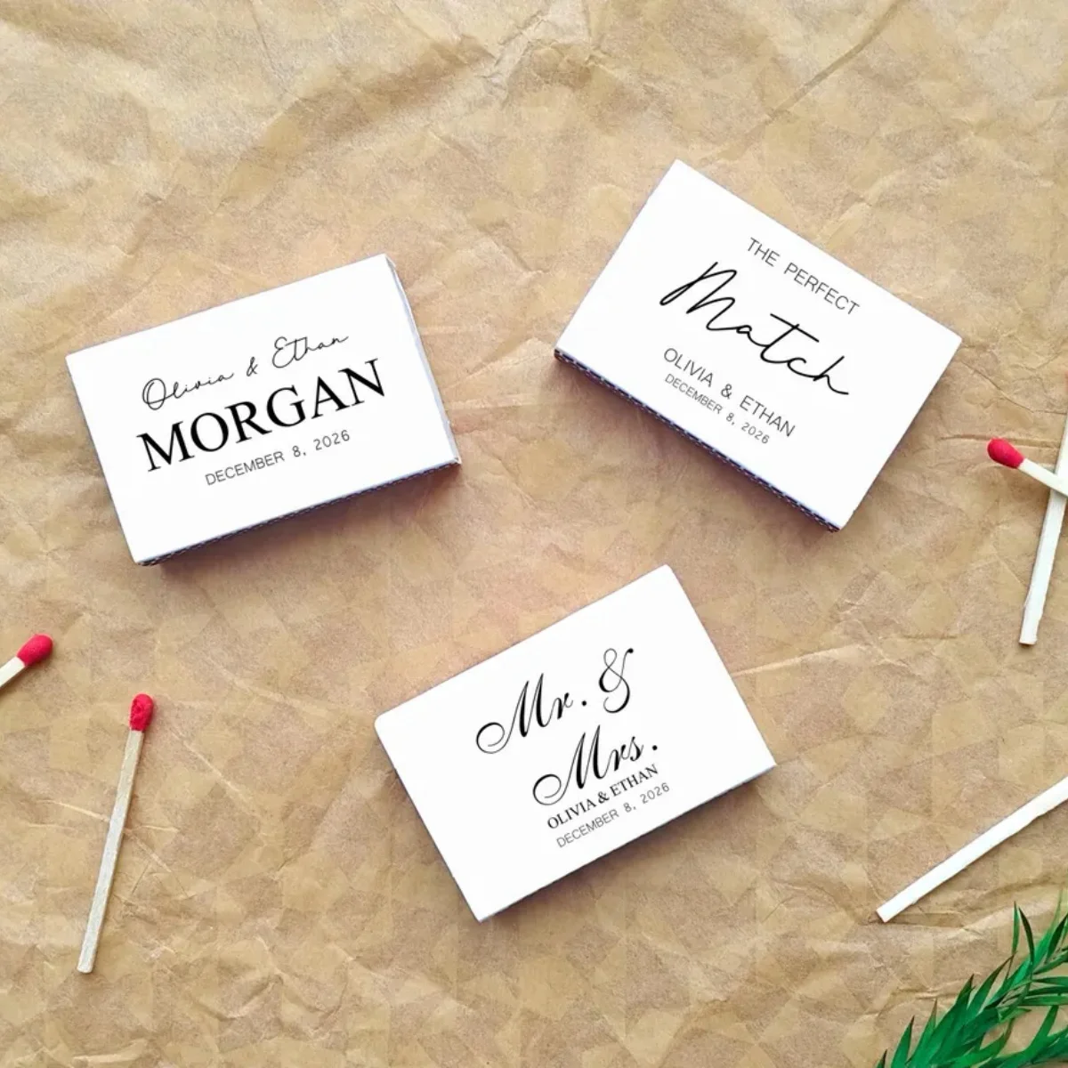 

The Perfect matchbox Custom Matchboxes /Wedding Guest Gifts/Wedding Favors/Wedding Matchbook/Wedding Decor/Bridal Shower Engagem