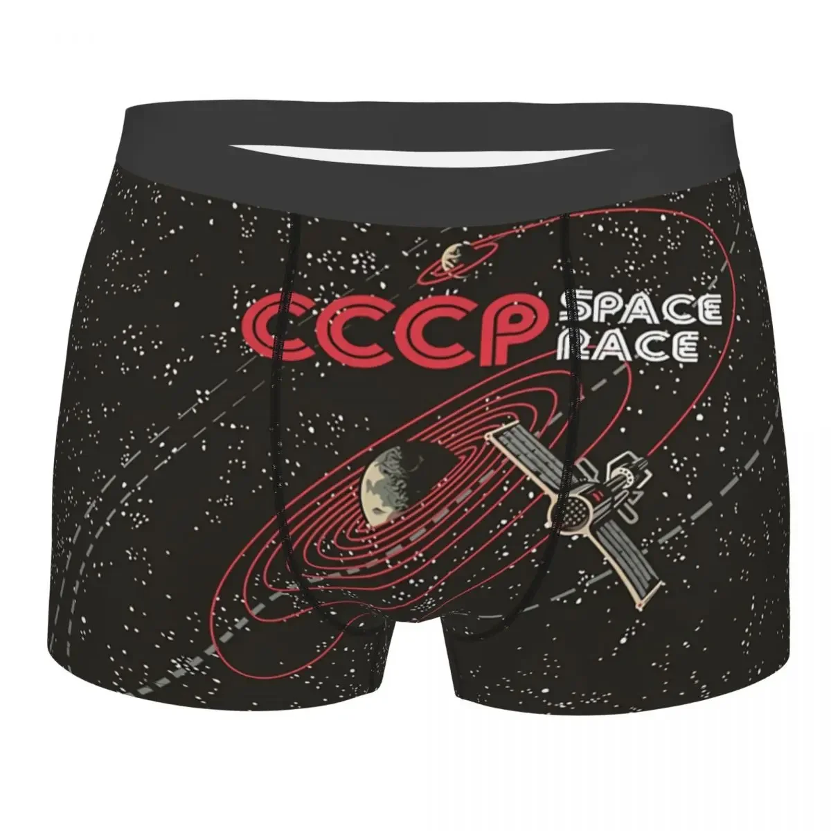 

Russian CCCP Space Race Underpants Cotton Panties Man Underwear Ventilate Shorts Boxer Briefs