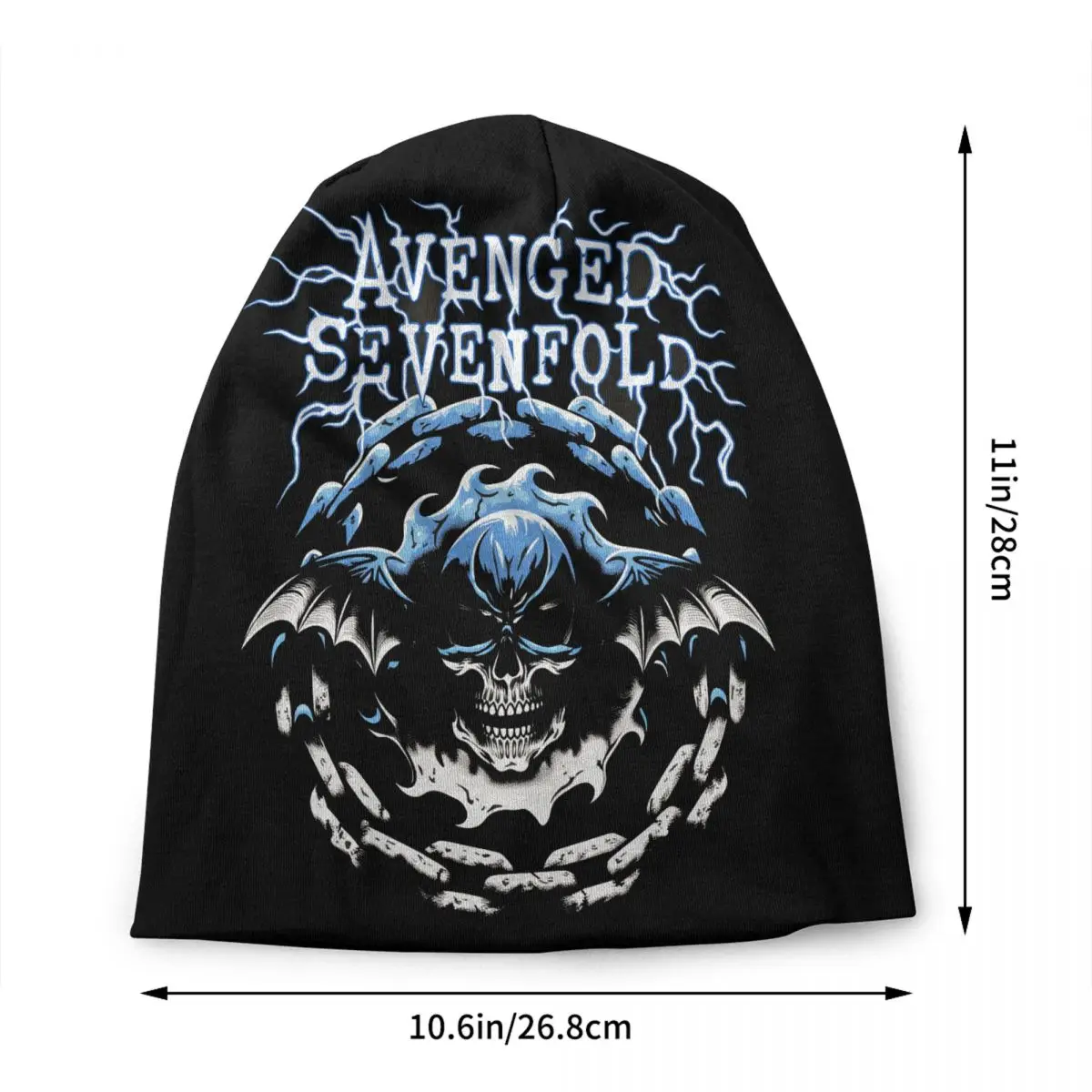 Custom A-Avengeds S-Sevenfolds Punk Gothic Bonnet Hat Knitted Hat Cool Unisex Adult Winter Warm Skullies Beanies Caps