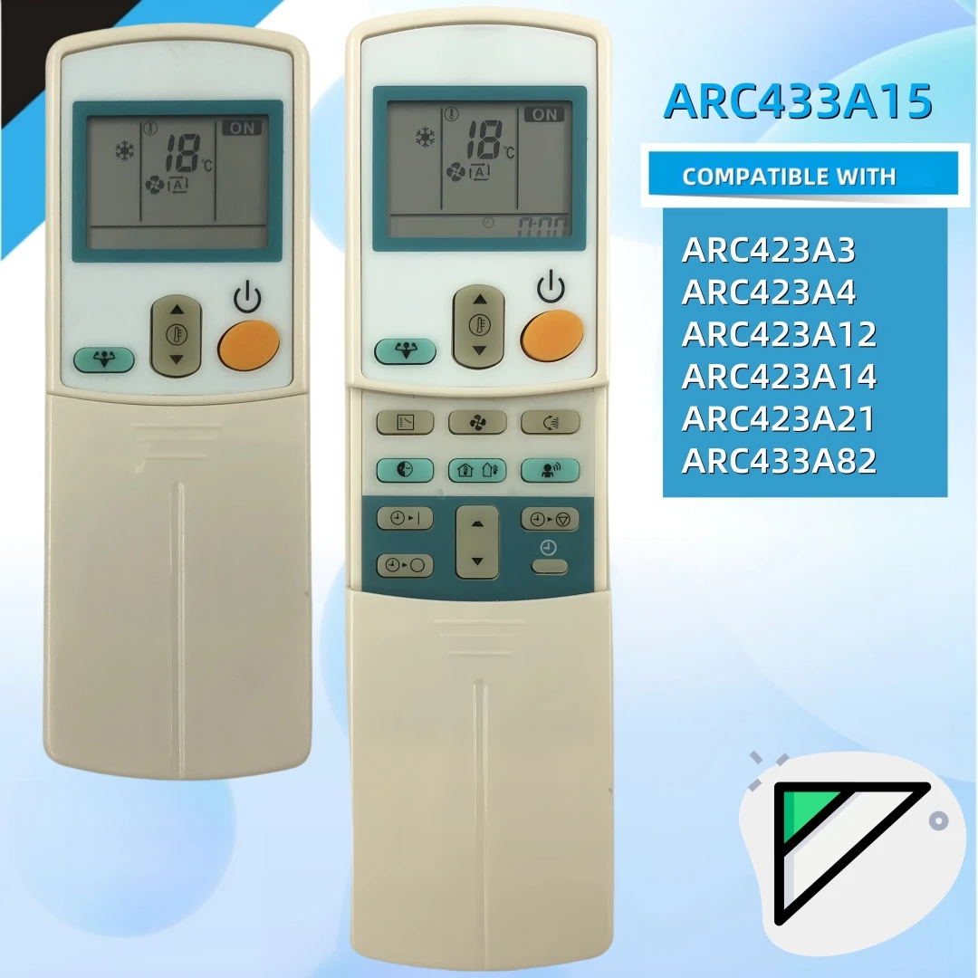 

Пульт AC для замены ARC433A15 Для Конд. DAIKIN FVX56AV1C, FVXD56CMV2C, FVXD71DV2C, FVXD68CMV2C. Совместим с ARC423A3, ARC423A4, ARC423A12, ARC423A14, ARC423A21, ARC433A82